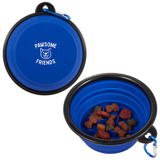 Custom logo Collapsible Slow Feeder Bowl