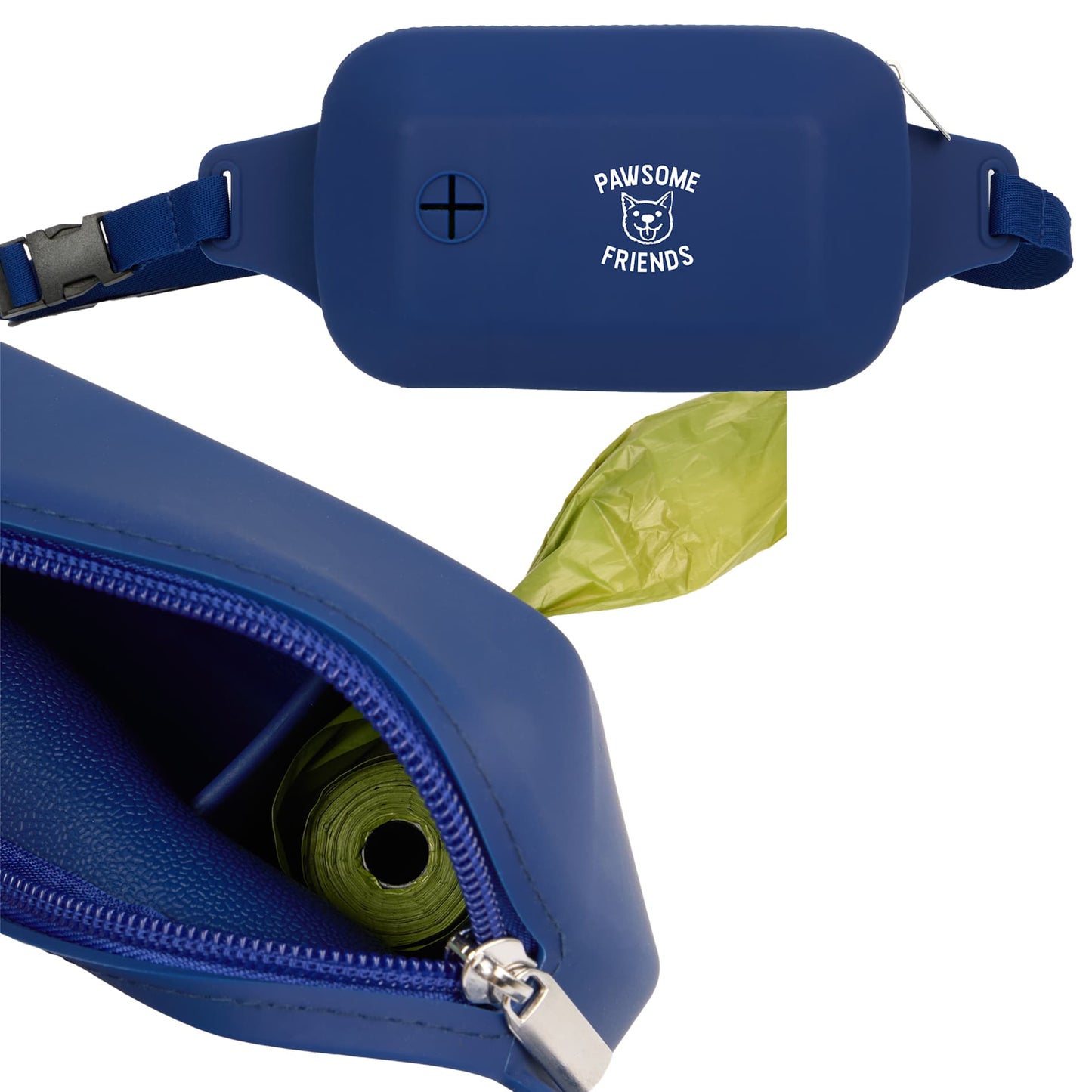 Dog Walking Treat Pouch with Waste Bag Dispenser