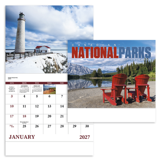 Canadian National Parks - Stapled Calendar
