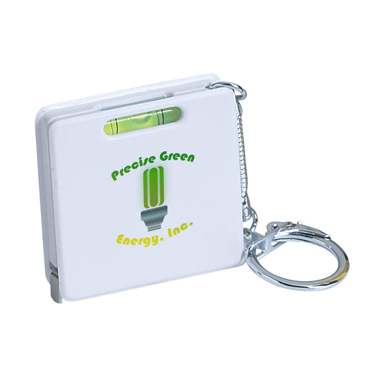 Custom logo Square Level Tape Measure Key Tag