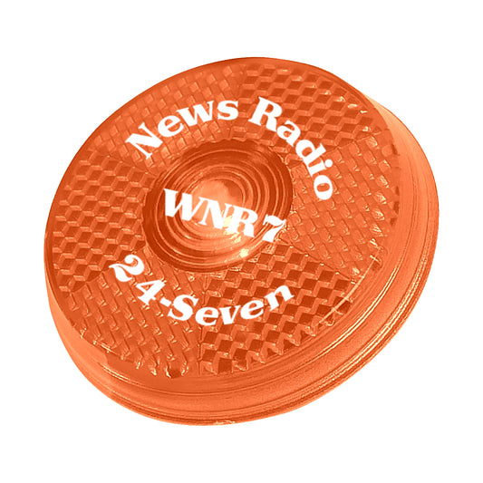 Custom logo Round Blinking Light With Back Clip