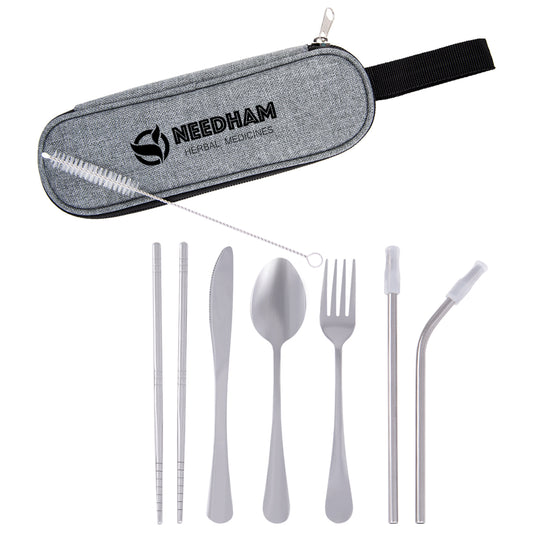 Custom logo Stainless Steel Cutlery Set In Pouch