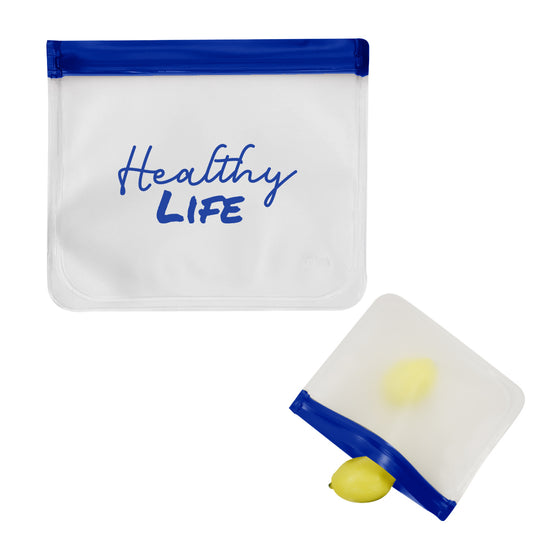 Custom logo Reusable Zip Top Storage Bag