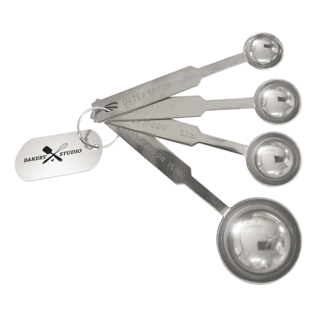 Custom logo 4-Pc. Stainless Steel Measuring Spoons