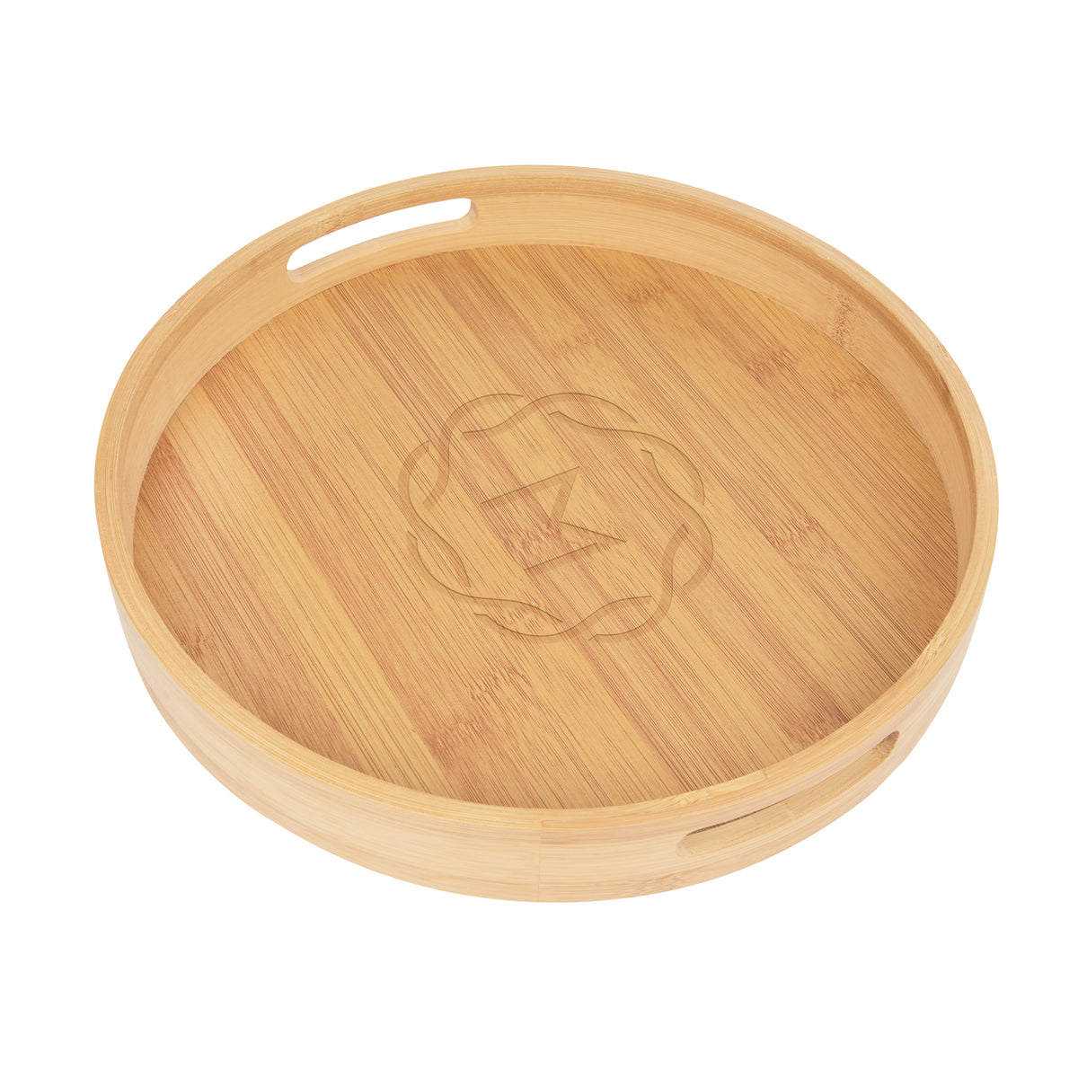 Custom logo Bamboo Serving Tray With Handles
