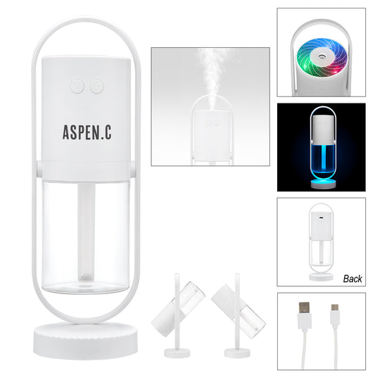 Custom logo Rechargeable Rotating Light-Up Humidifier 2.0