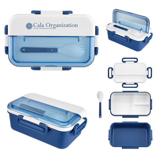 Custom logo Broadview Bento Box With Spork
