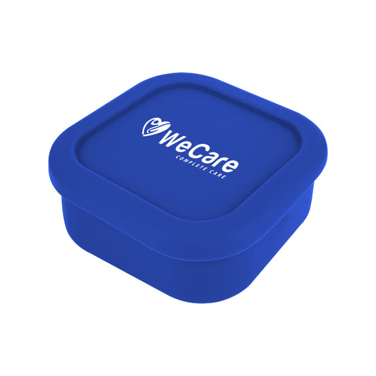 Custom logo Square Silicone Food Container