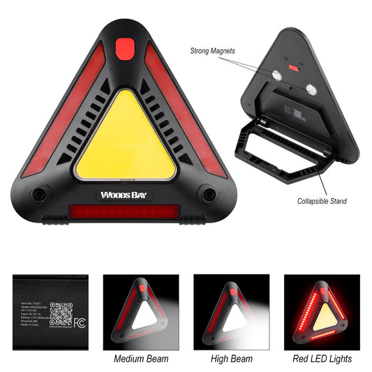 Custom logo rABS Auto Emergency Triangle Light
