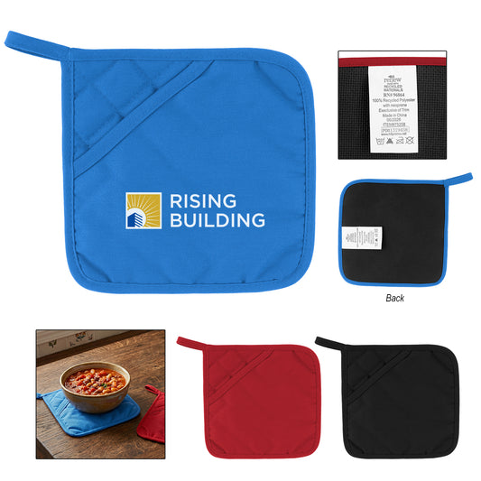 Custom logo Anti-Slip rPET Pot Holder