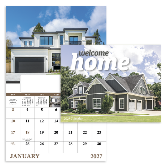 Custom logo Welcome Home - Window Calendar