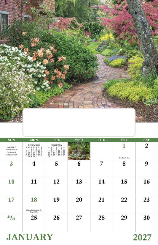 Custom logo Garden Walk - Window Calendar