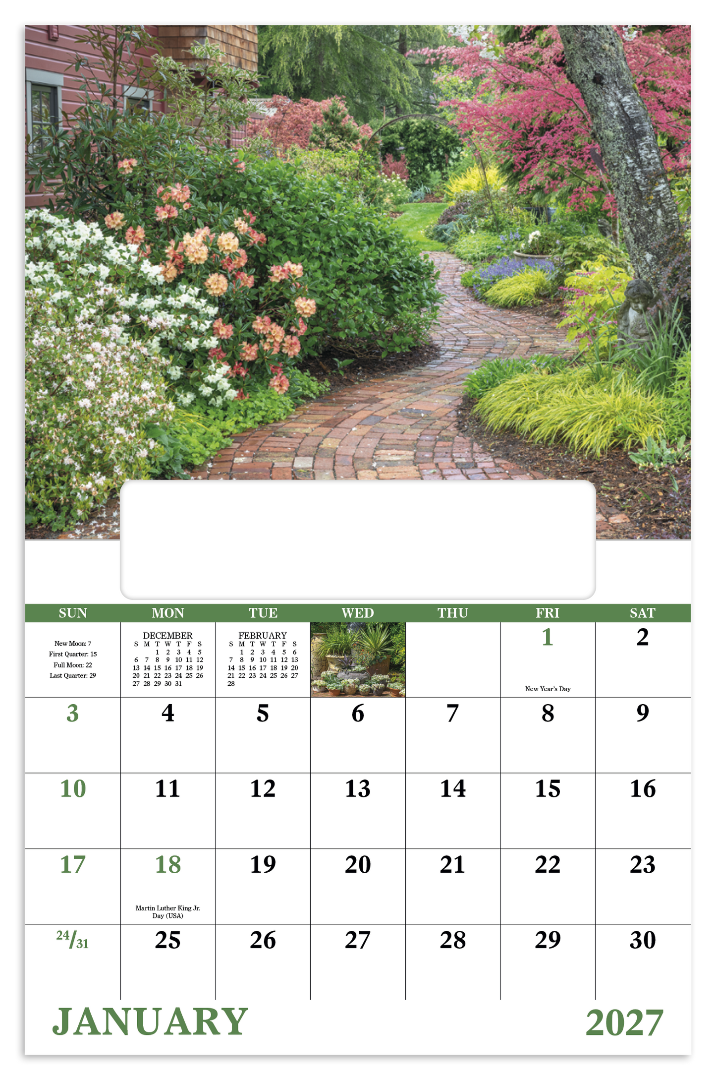 Garden Walk - Window Calendar
