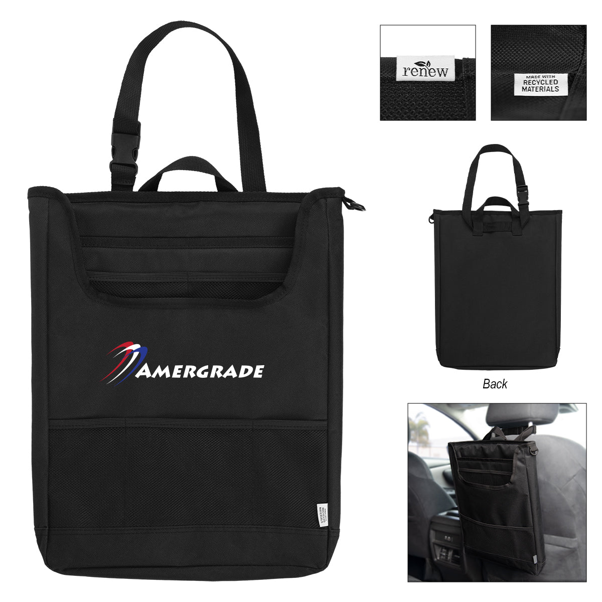 Custom logo rPET Car Organizer