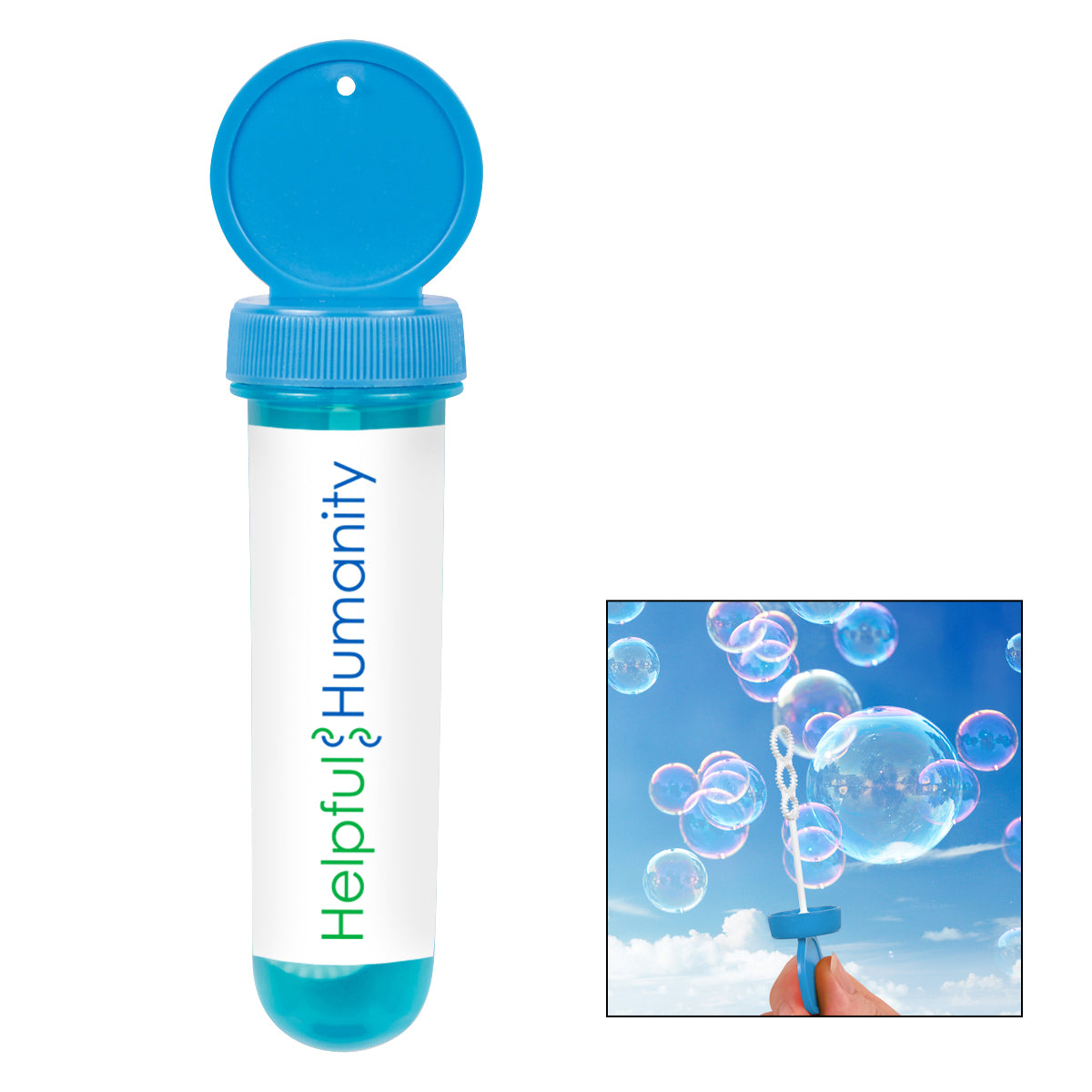 Custom logo 1 Oz. Tube Bubble Dispenser