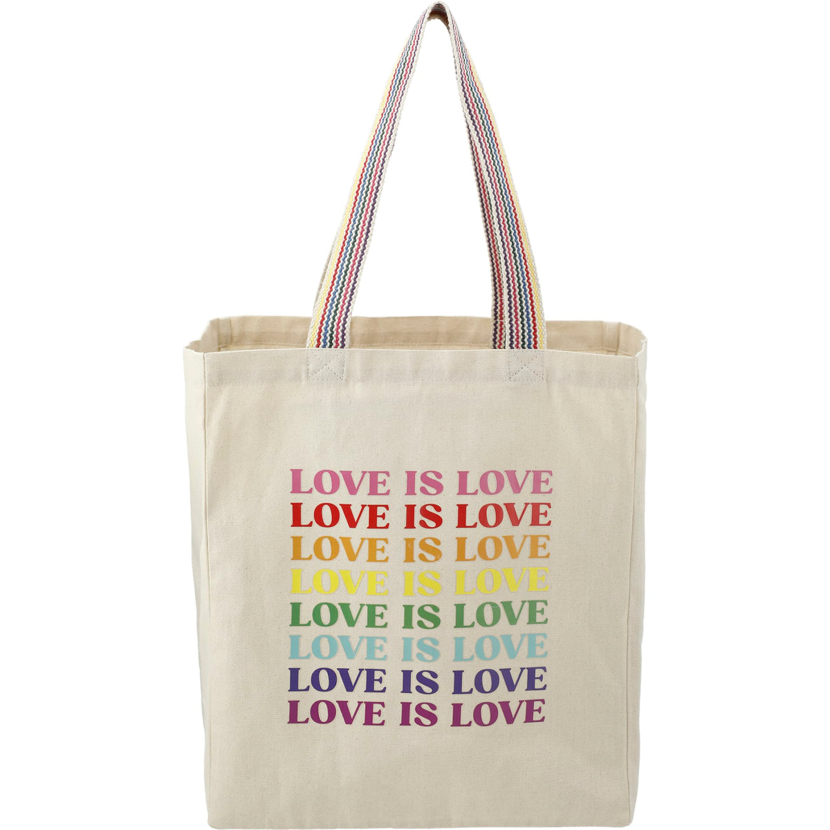 Custom logo Rainbow Recycled 6oz Cotton Grocery Tote