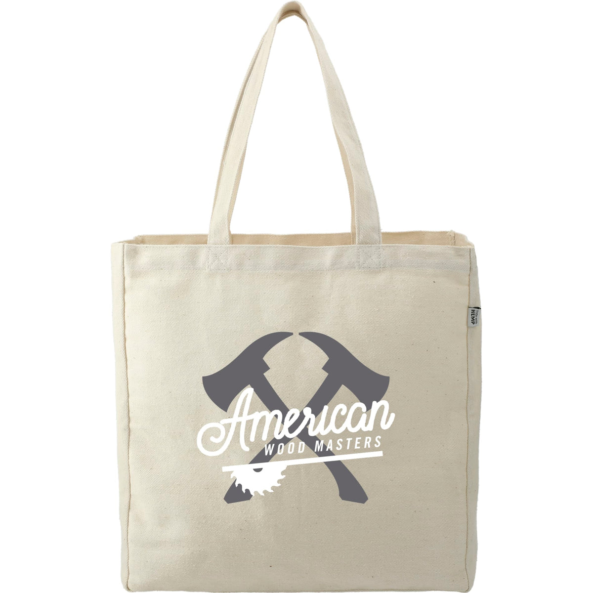 Custom logo Hemp Cotton 11oz Carry-All Tote