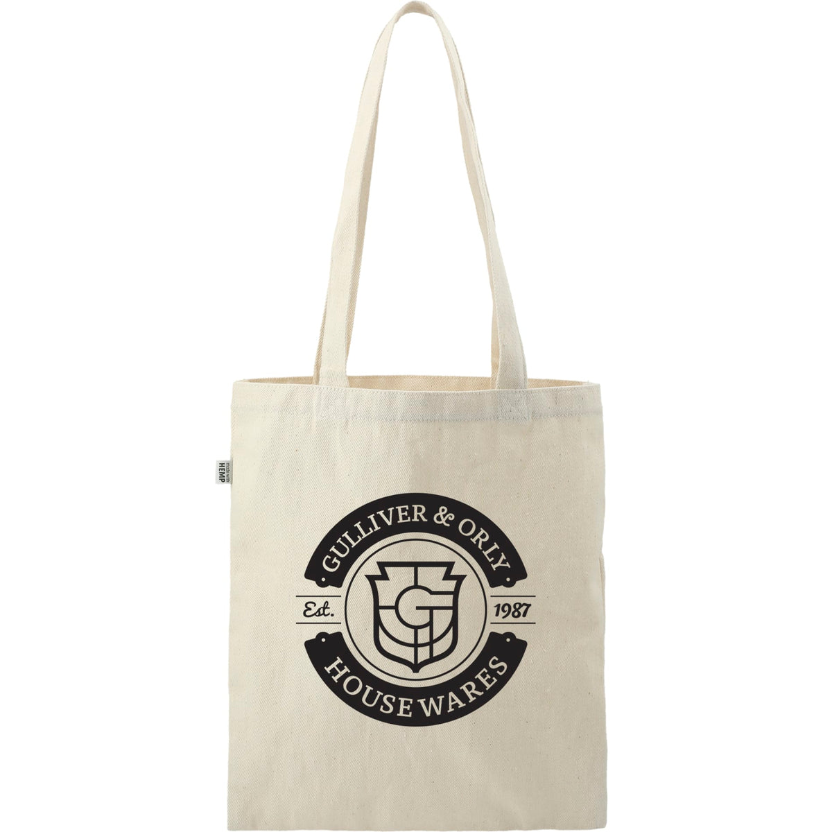 Custom logo Hemp Cotton Tote