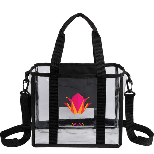 Custom logo Small Clear Stadium Tote