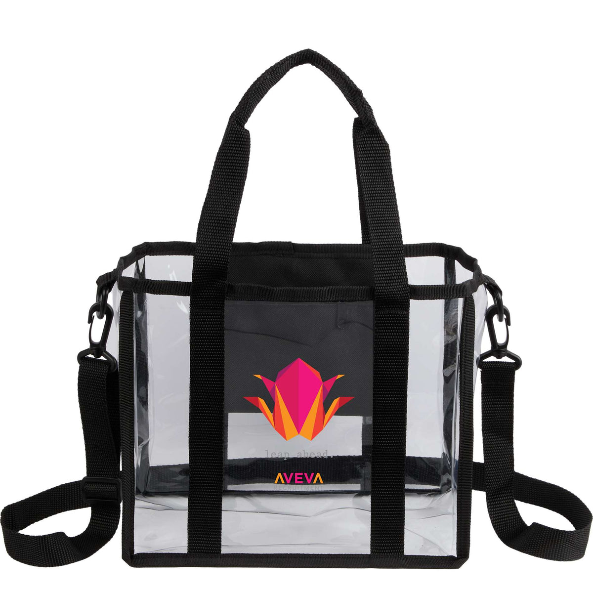 Custom logo Small Clear Stadium Tote