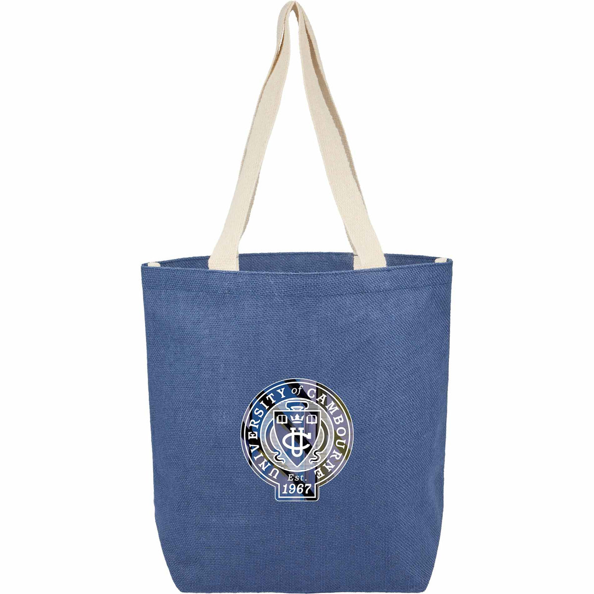 Custom logo Sol Jute Classic Shopper Tote