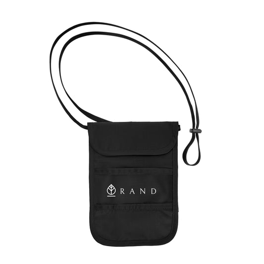 Custom logo RFID Data Blocking Neck Wallet
