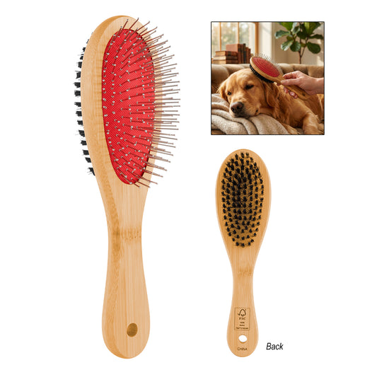Custom logo Double Sided Pet Brush