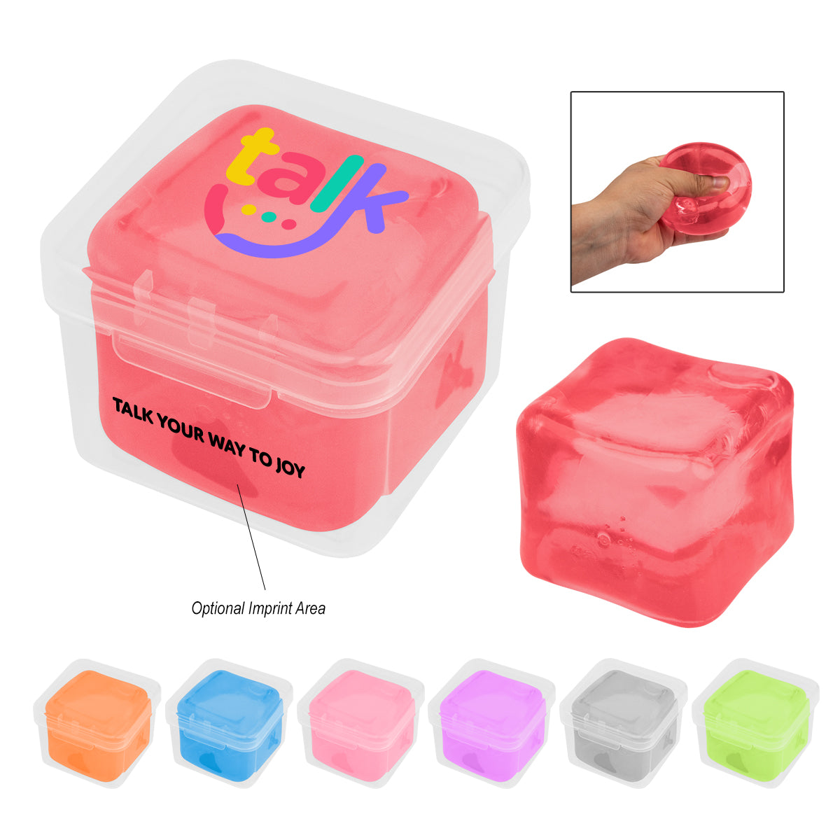 Custom logo Squishy Cube Stress Toy