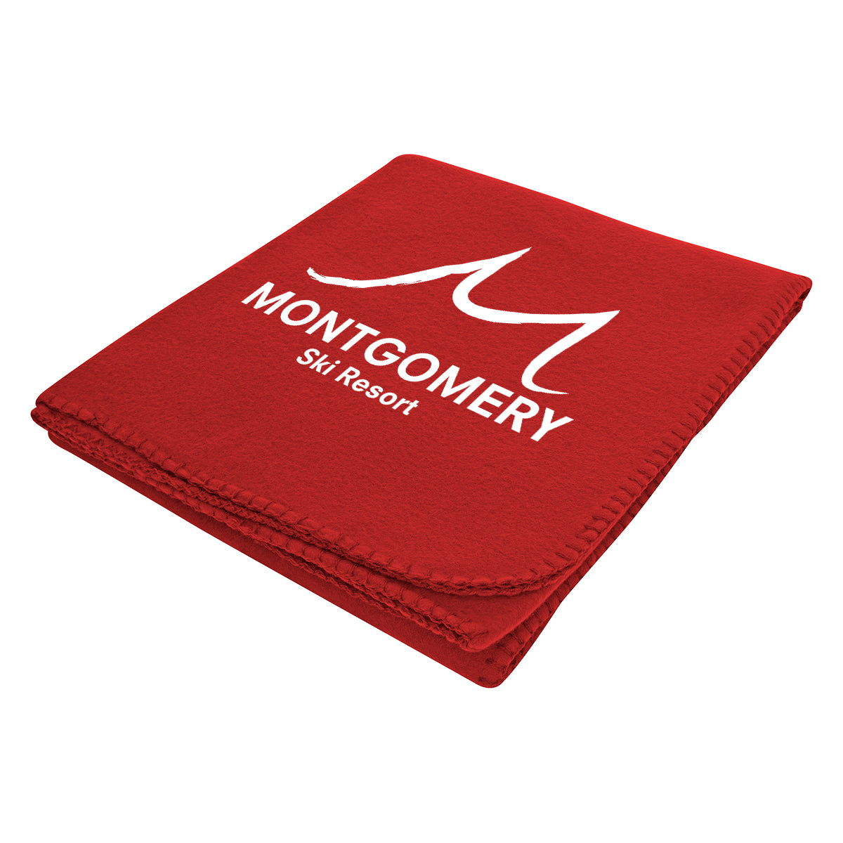 Custom logo Filmore Fleece Blanket