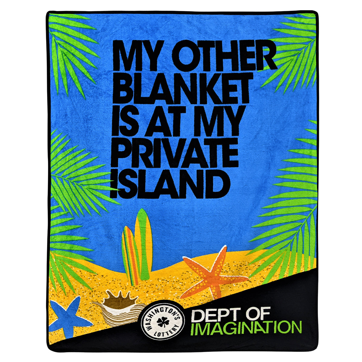 Custom logo 45" X 60" Full Color Blanket