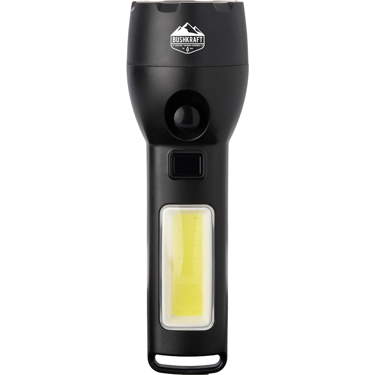 Custom logo Solar Powered Rechargeable COB Flashlight