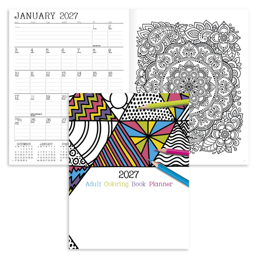 Adult Coloring Book Planner