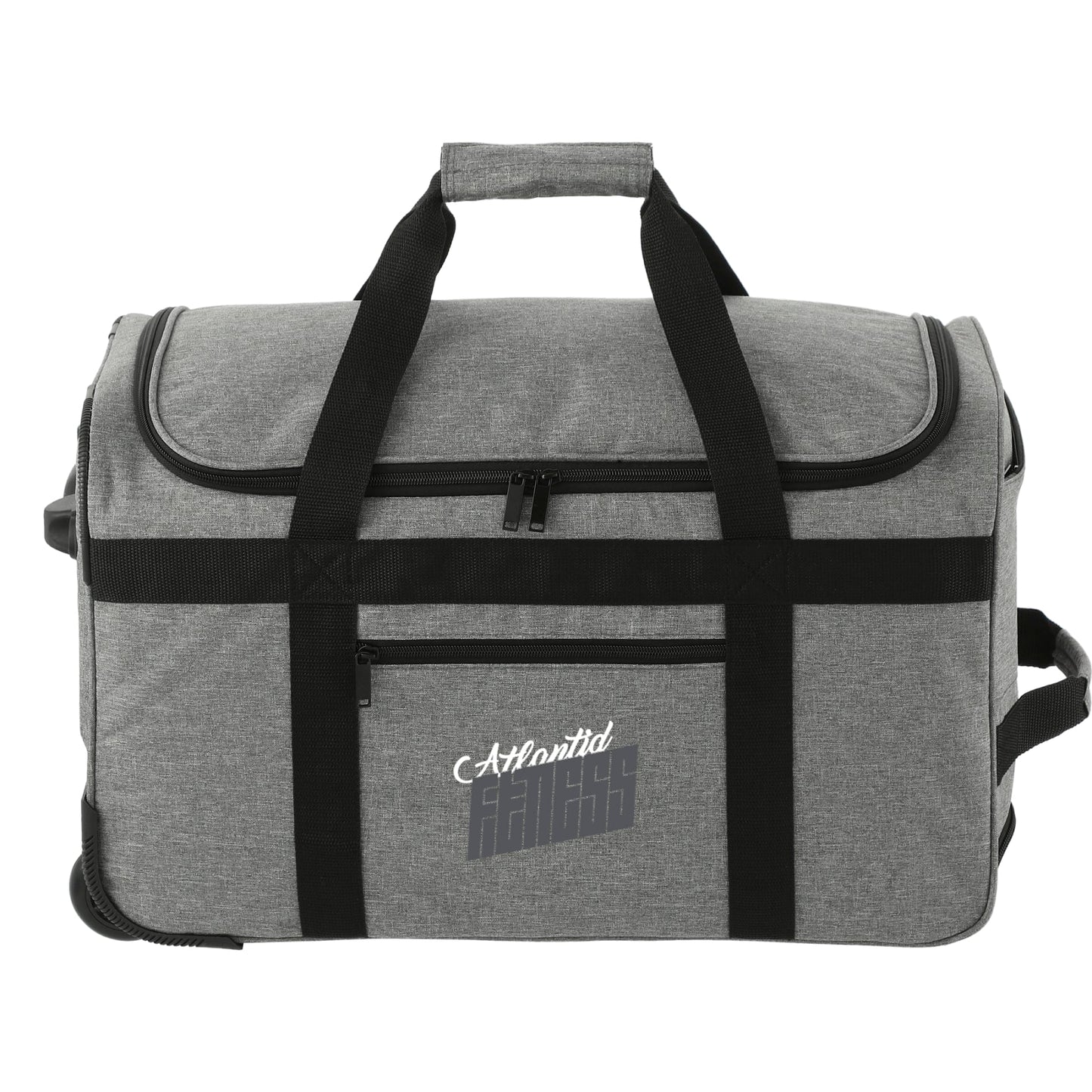 Custom logo Graphite Recycled Wheeled Duffel