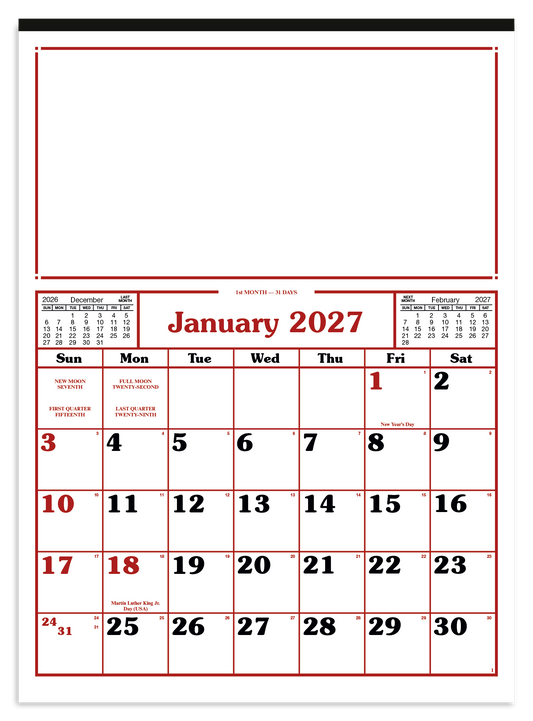 Commercial 12-Sheet Calendar