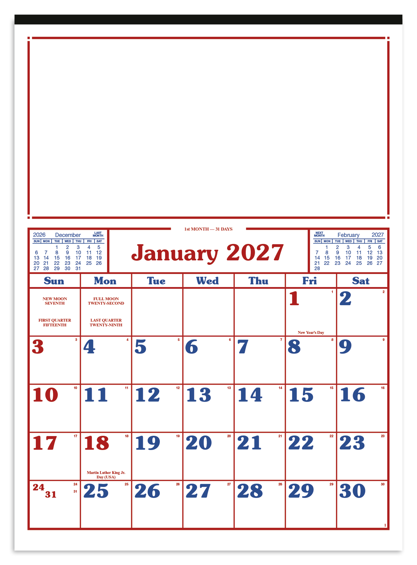 Commercial 12-Sheet Calendar