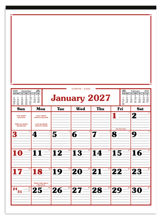 Commercial 12-Sheet Calendar