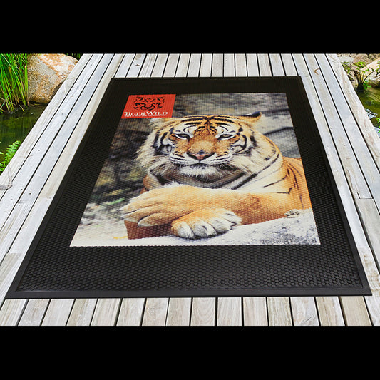 Custom logo 3' x 5' SuperScrape™ Impressions Indoor & Outdoor Floor Mat
