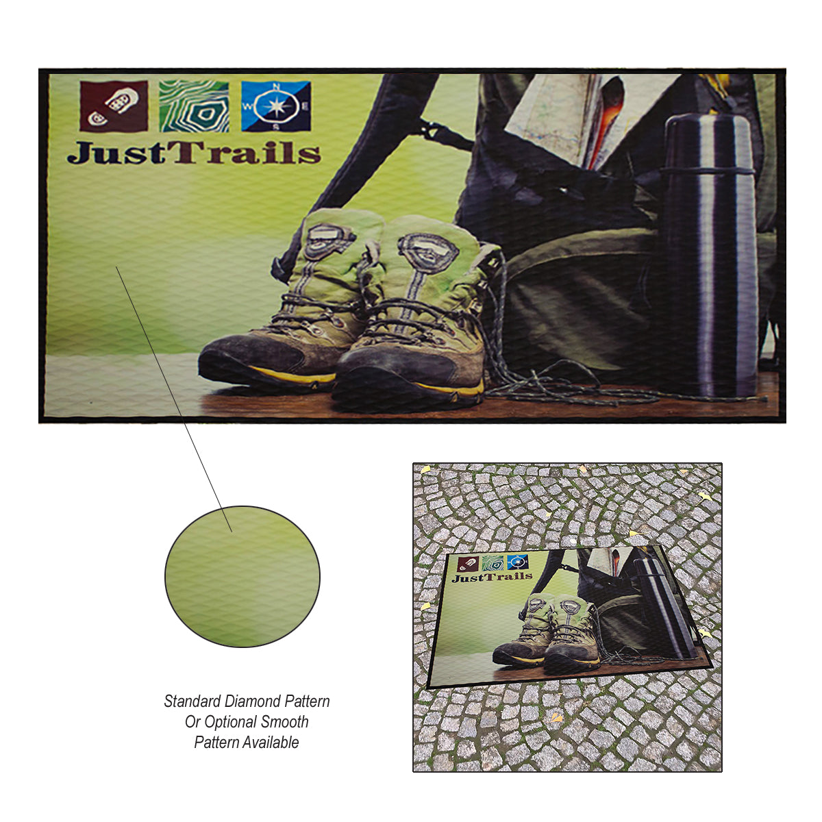 Custom logo 3' x 5' Floor Impressions™ Indoor Floor Mat