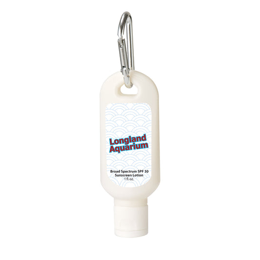 Custom logo 1 Oz. SPF 30 Sunscreen With Carabiner
