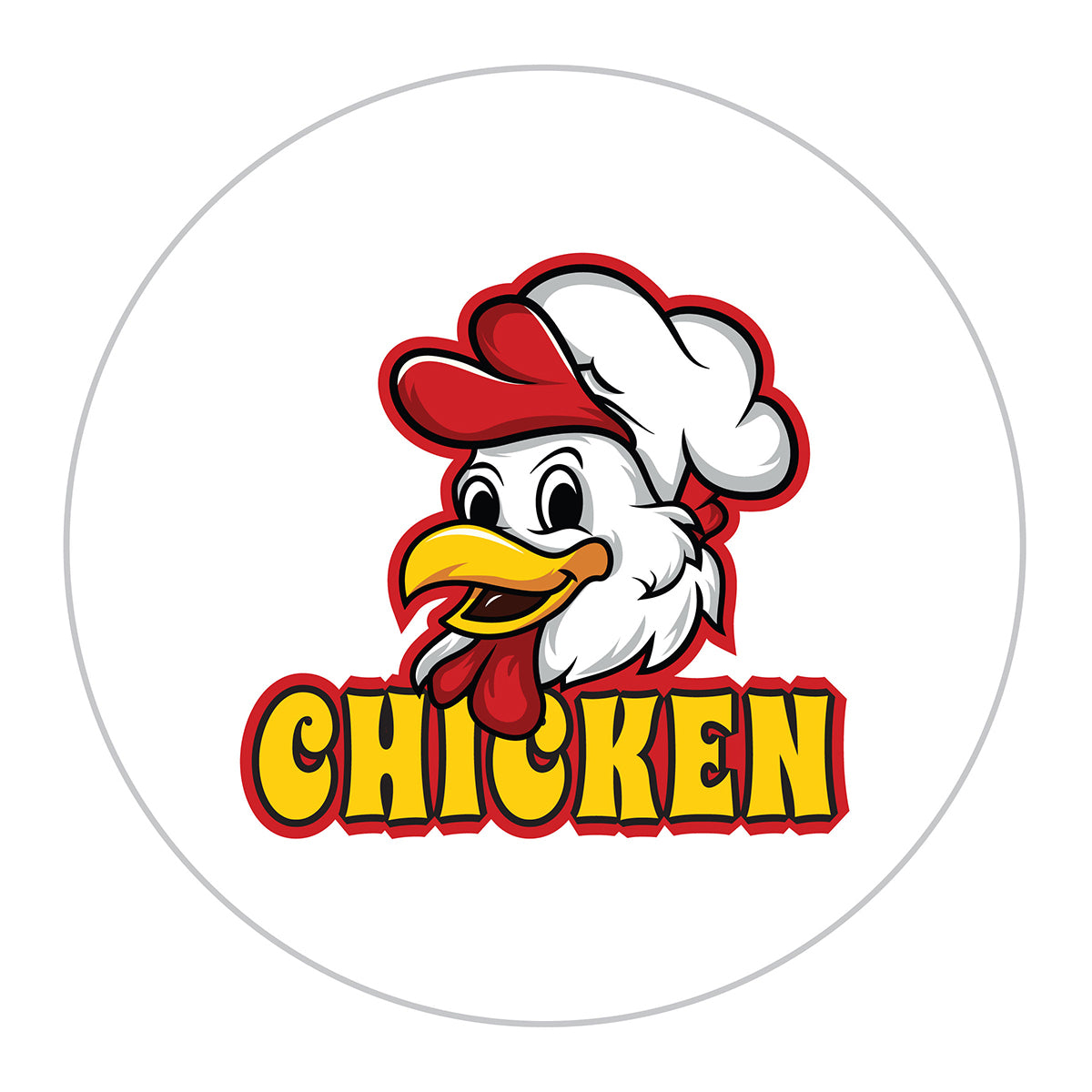 Custom logo Ultra Removable Circle Sticker