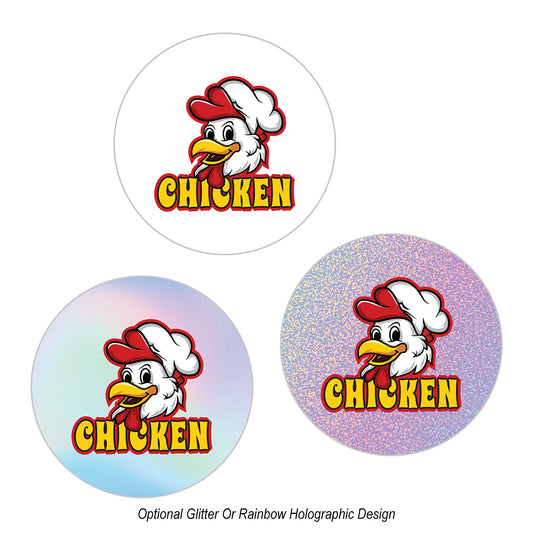 Custom logo Circle Sticker
