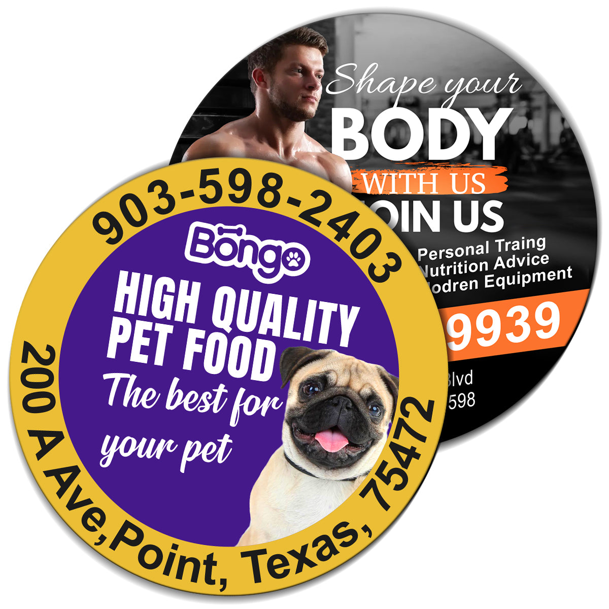 Custom logo 5.5" Circle Magnet