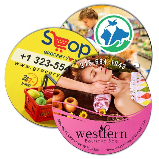 Custom logo 6" Circle Magnet