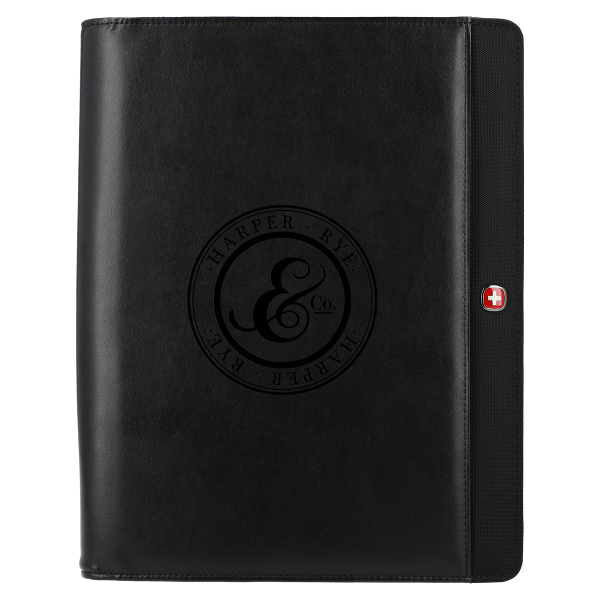 Custom logo Wenger Recycled Tech Zippered Padfolio