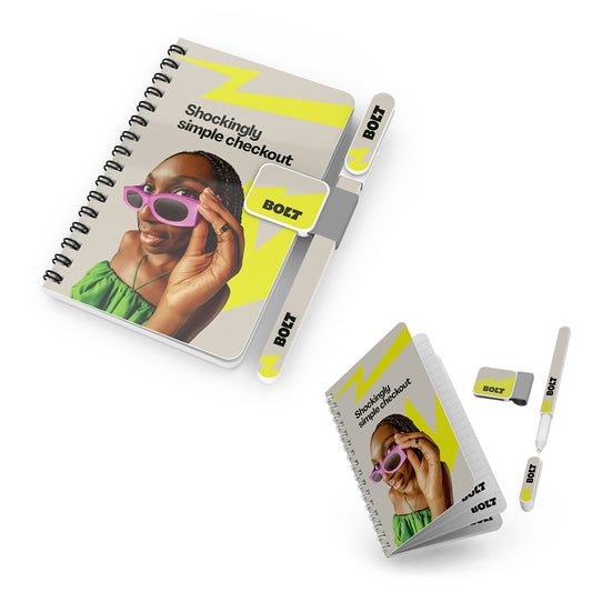 Custom logo Powerstick Side Bound Notes Kit