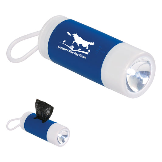 Custom logo Dog Bag Dispenser With Flashlight