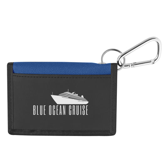Custom logo Wallet With Carabiner