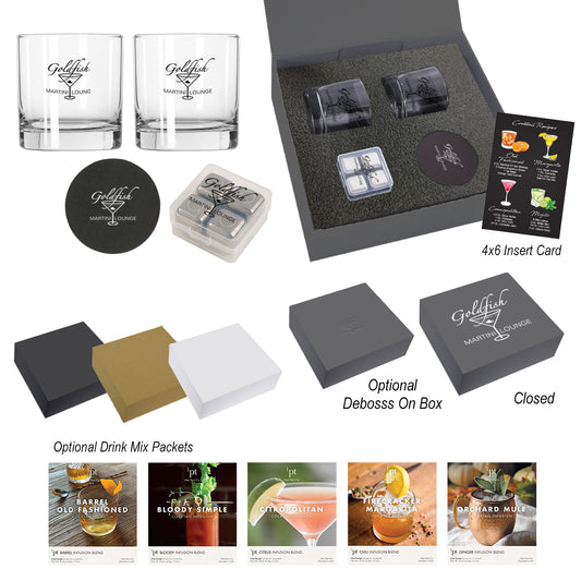Custom logo Whiskey Gift Set
