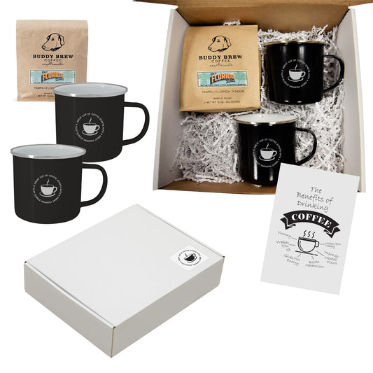 Custom logo Buddy Brew Coffee Gift Set For Two