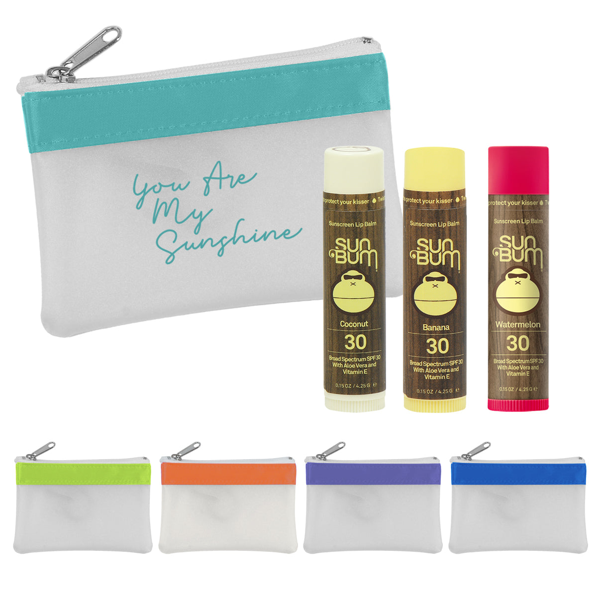 Custom logo Sun Bum® 3-Pc. Lip Balm Kit